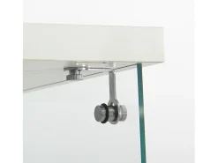 Vitrina de cristal - mueble expositor para colecciones con iluminación LED - 1 puerta y 4 estantes - vitrina para figuras