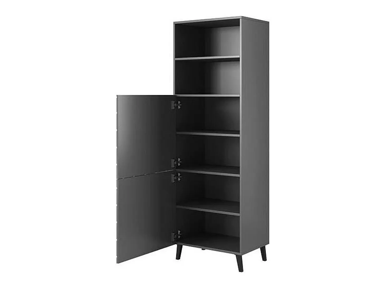Vitrina de diseño gris 60 cm Yaka
