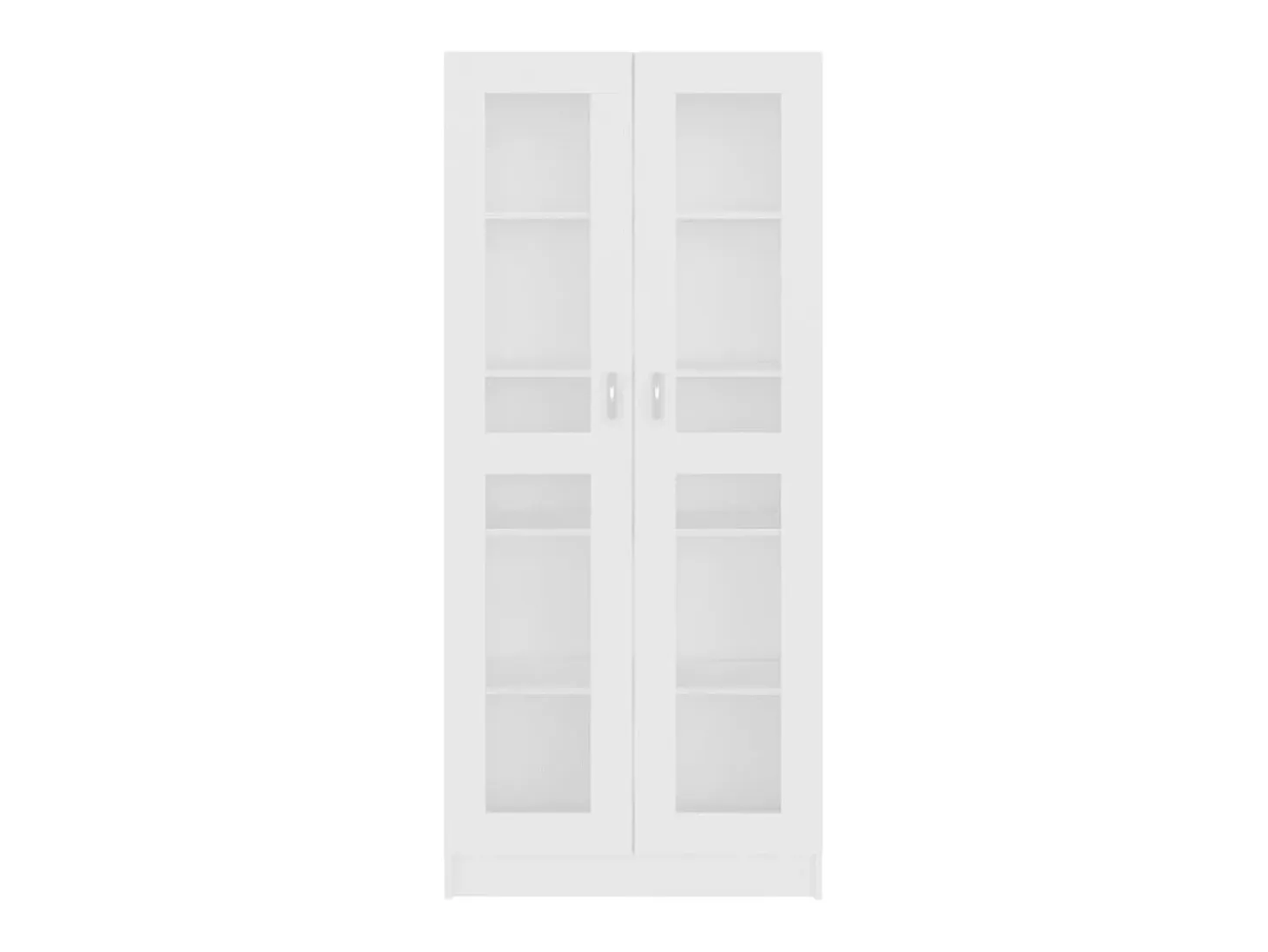 Vitrina de madera contrachapada blanco 82,5x30,5x185,5 cm