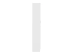 Vitrina de madera contrachapada blanco 82,5x30,5x185,5 cm