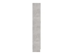 Vitrina de madera contrachapada gris hormigón 82,5x30,5x185,5cm