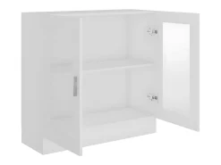 Vitrina de madera contrachapada blanco 82,5x30,5x80 cm