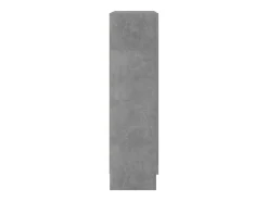 Vitrina de madera contrachapada gris hormigón 82,5x30,5x115 cm
