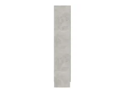 Vitrina de madera contrachapada gris hormigón 82,5x30,5x150cm