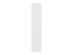 Vitrina de madera contrachapada blanco 82,5x30,5x150 cm