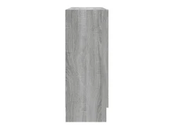 Vitrina de madera contrachapada gris sonoma 82,5x30,5x80 cm ES209144