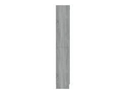 Vitrina de madera contrachapada gris sonoma 82,5x30,5x185,5 cm
