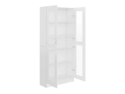 Vitrina de madera contrachapada blanco 82,5x30,5x185,5 cm ES205548