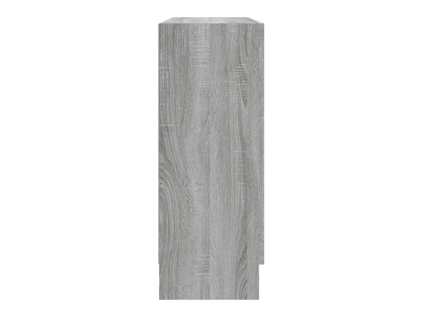 Vitrina de madera contrachapada gris sonoma 82,5x30,5x80 cm
