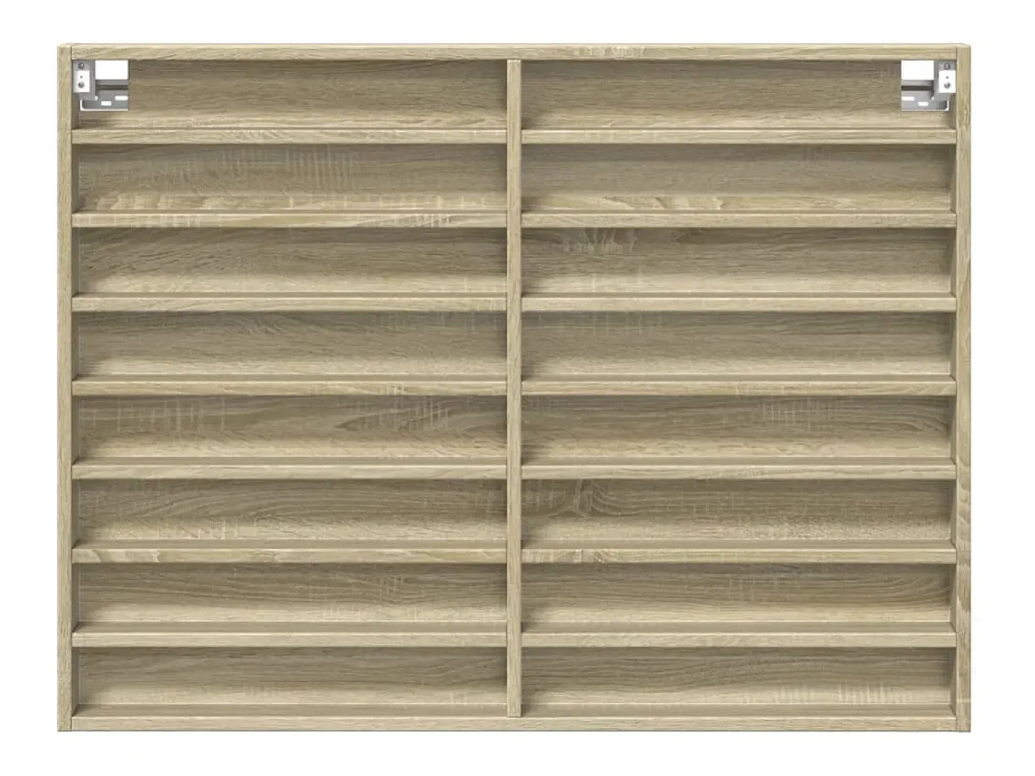 Vitrina de madera de ingeniería roble Sonoma 100x8,5x75 cm