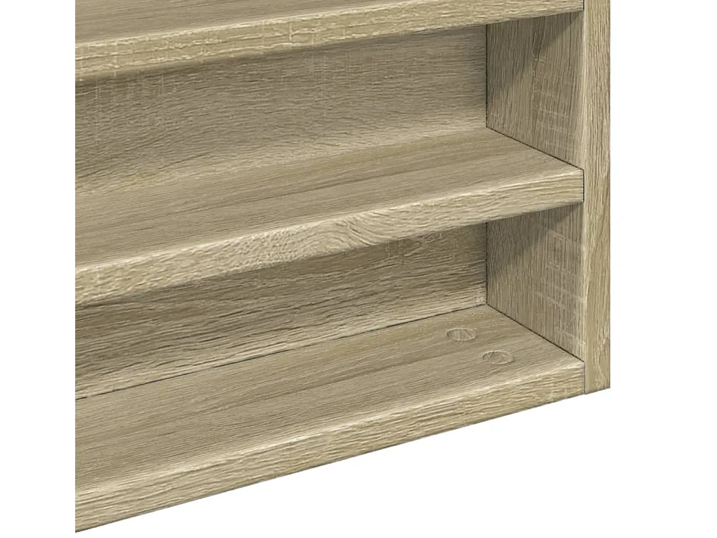 Vitrina de madera de ingeniería roble Sonoma 100x8,5x75 cm