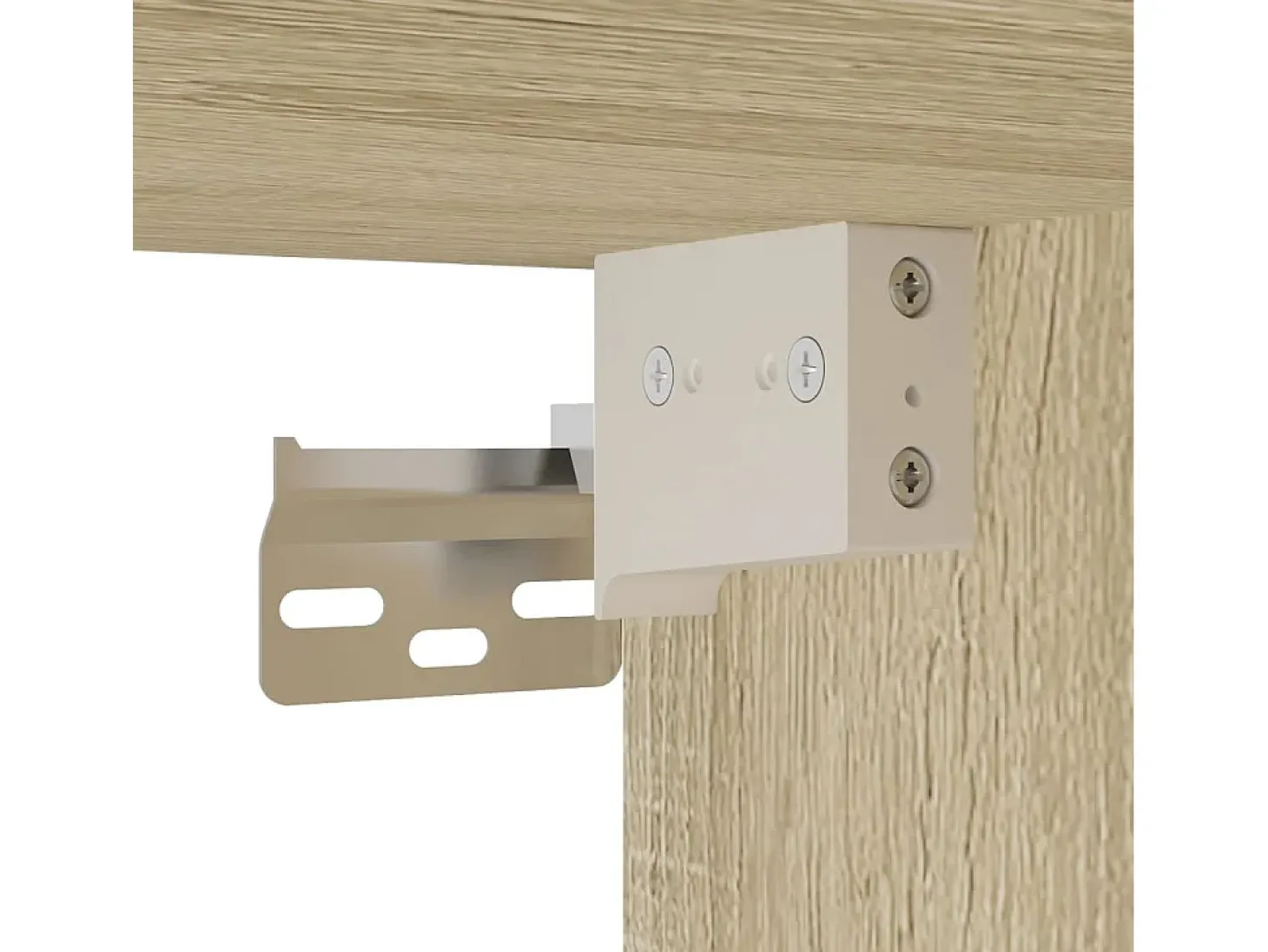 Vitrina de madera de ingeniería roble Sonoma 100x8,5x75 cm