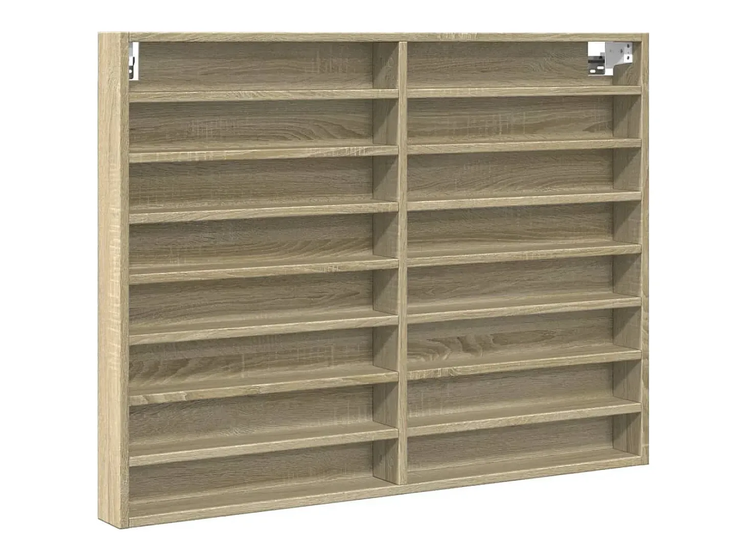 Vitrina de madera de ingeniería roble Sonoma 100x8,5x75 cm