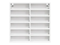 Vitrina de madera ingeniería blanca 60x8,5x58 cm ES174166