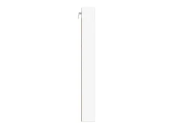 Vitrina de madera ingeniería blanca 100x8,5x75 cm ES604438