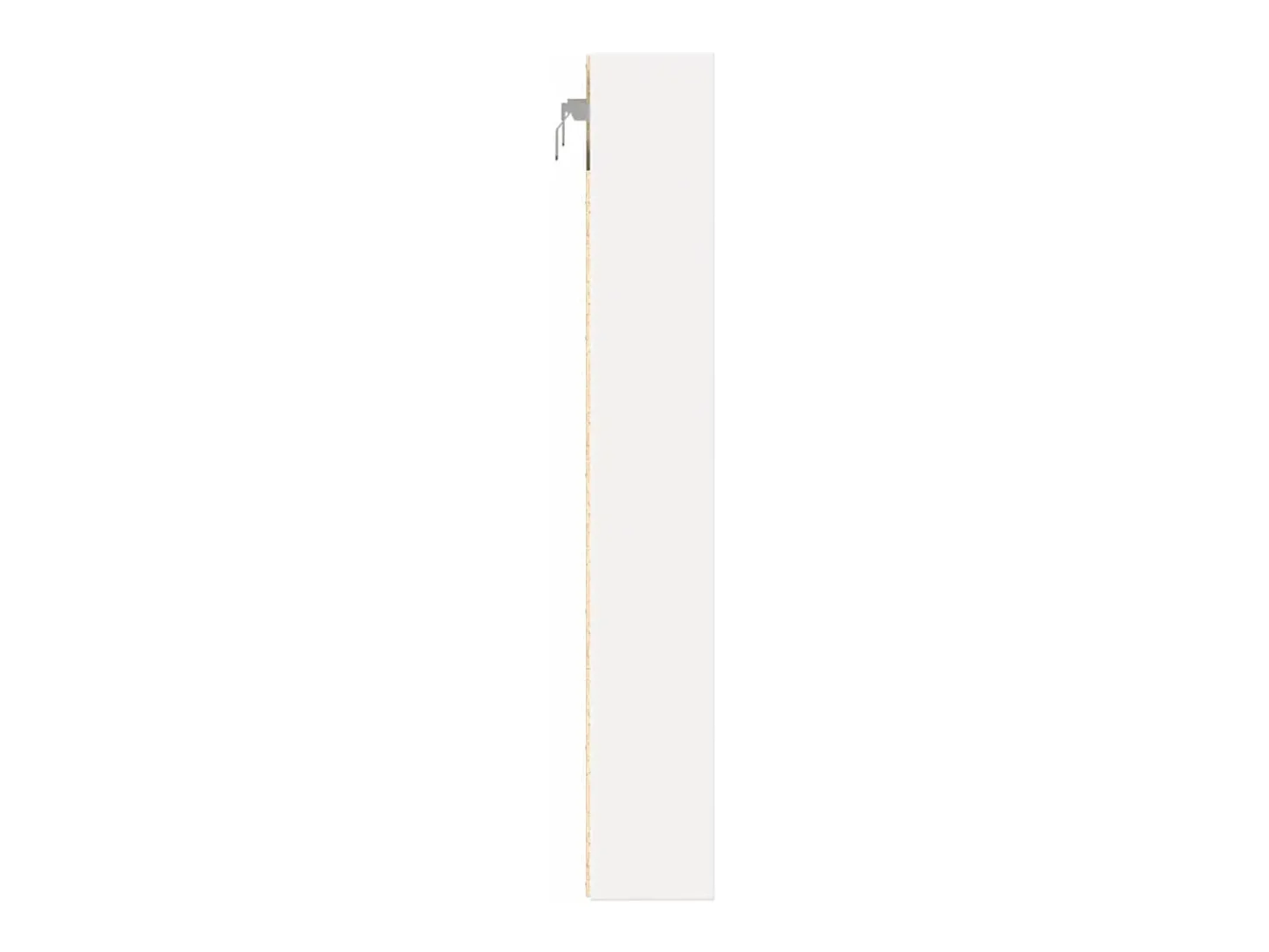 Vitrina de madera ingeniería blanca 60x8,5x58 cm