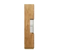 Vitrina Divina madera maciza roble miel 180 cm