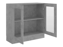 Vitrina gris hormigón 82,5x30,5x80 cm Madera de ingeniería