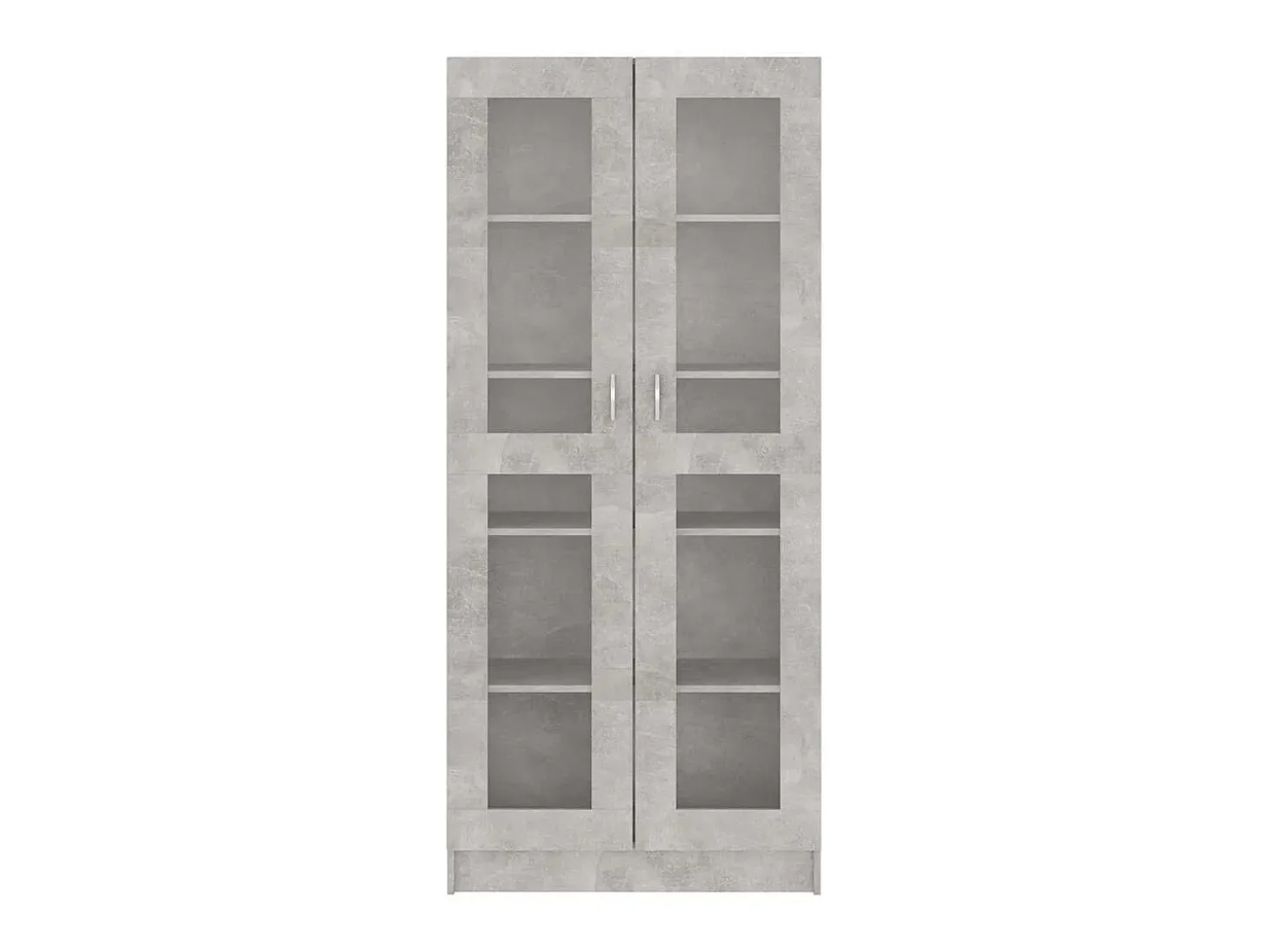 Vitrina gris hormigón 82,5x30,5x185,5 cm Madera de ingeniería