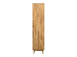 Vitrina Kundy de madera maciza de roble