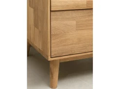 Vitrina Kundy de madera maciza de roble
