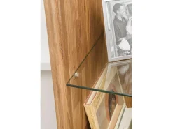 Vitrina Kundy de madera maciza de roble