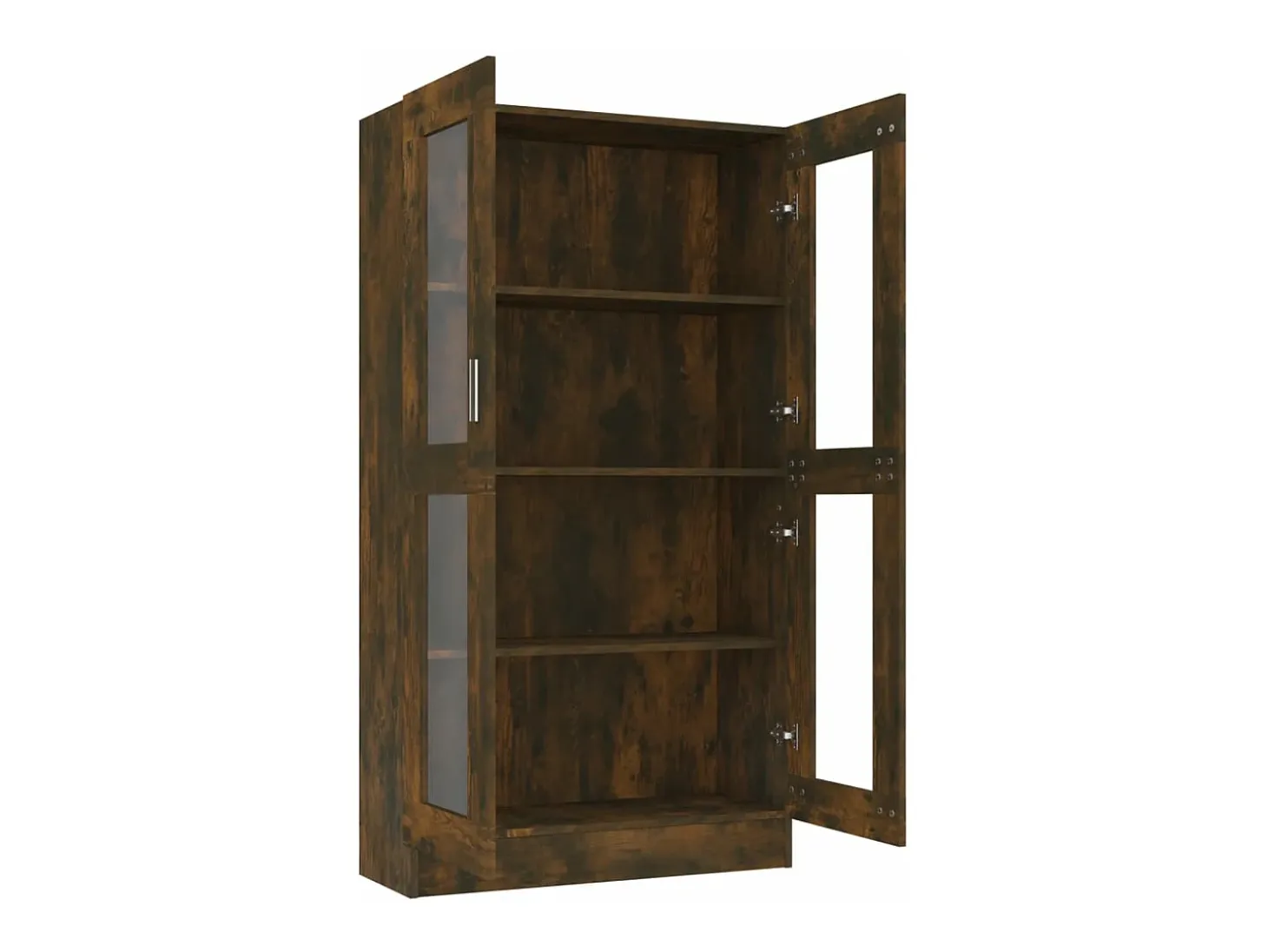 Vitrina madera contrachapada roble ahumado 82,5x30,5x150 cm