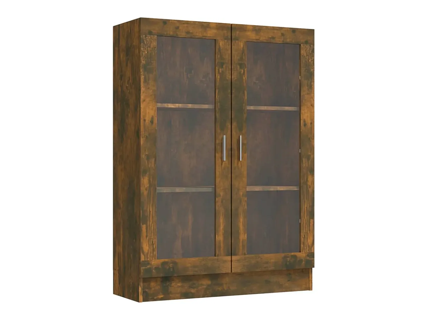 Vitrina madera contrachapada roble ahumado 82,5x30,5x115 cm