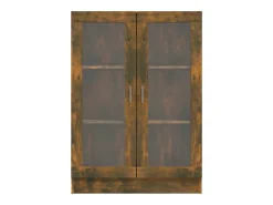 Vitrina madera contrachapada roble ahumado 82,5x30,5x115 cm