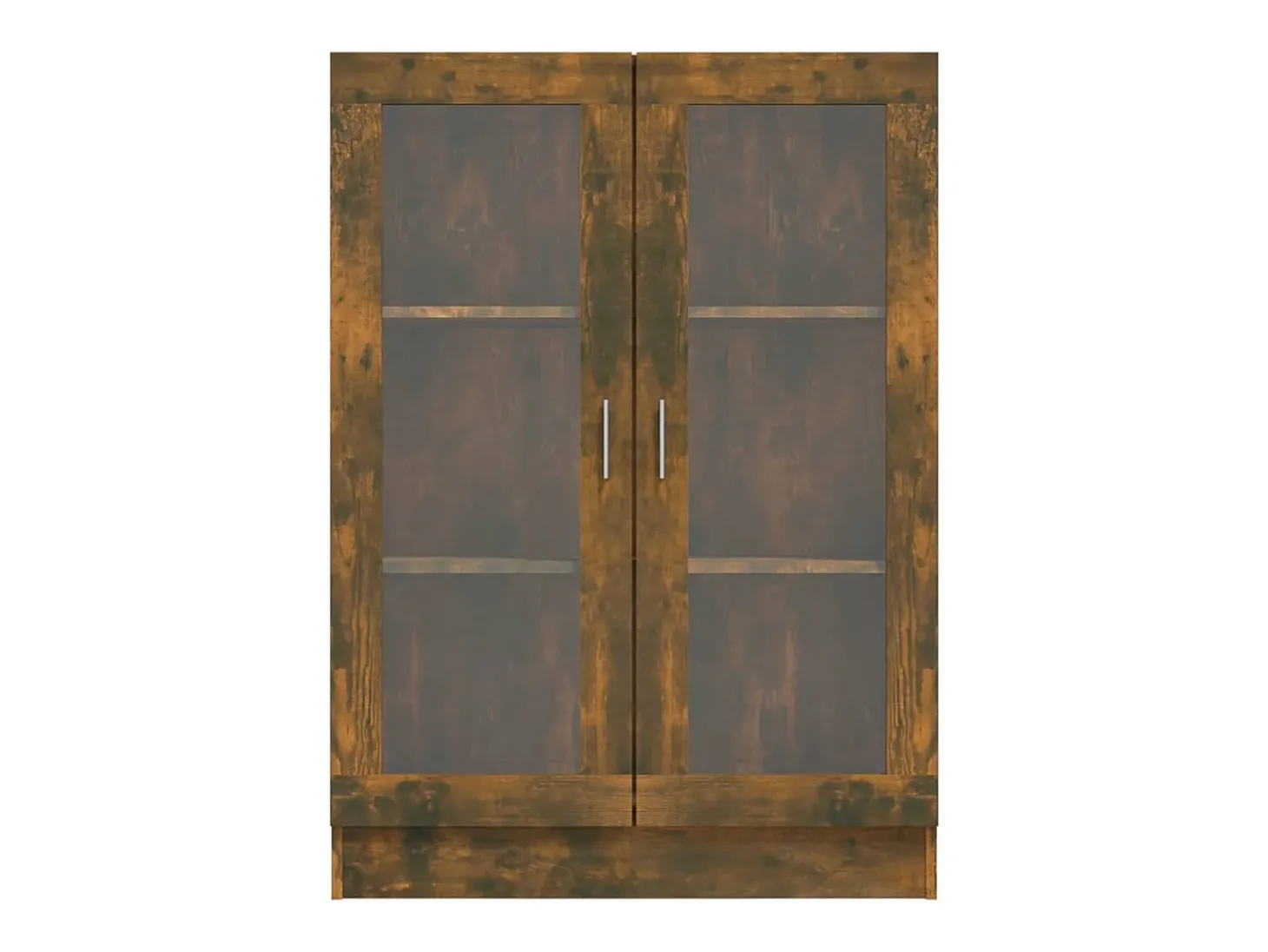 Vitrina madera contrachapada roble ahumado 82,5x30,5x115 cm