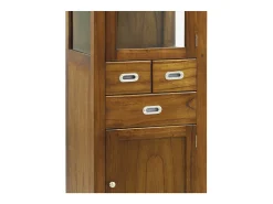 Vitrina Mindy madera maciza 2 puertas 3 cajones Sotchy 50 cm