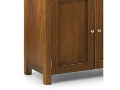 Vitrina Mindy madera maciza 4 puertas 2 cajones Sotchy 85 cm