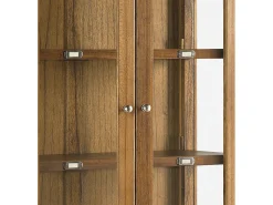 Vitrina Mindy madera maciza 4 puertas 2 cajones Sotchy 85 cm