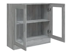 Vitrina Sonoma Gris 82,5x30,5x80 cm Madera de Ingeniería