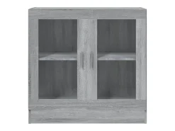 Vitrina Sonoma Gris 82,5x30,5x80 cm Madera de Ingeniería