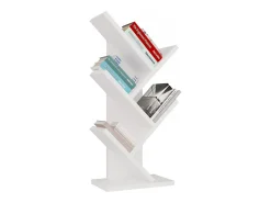 VIVIE – 4 estantes inclinados – 61x15.5x26.5 cm – Almacenamiento para libros