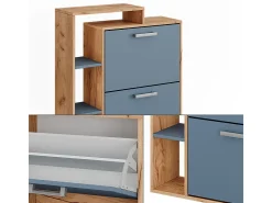 Volquete zapatero goldkraft roble/azul 80x24.2x90 orlando