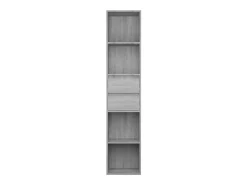 Växjö Estantería de madera de ingeniería gris Sonoma 36x30x171 cm