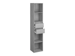 Växjö Estantería de madera de ingeniería gris Sonoma 36x30x171 cm