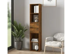 Växjö Estantería madera contrachapada color roble ahumado 36x30x171cm