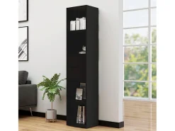 Växjö Estantería madera contrachapada negro 36x30x171 cm
