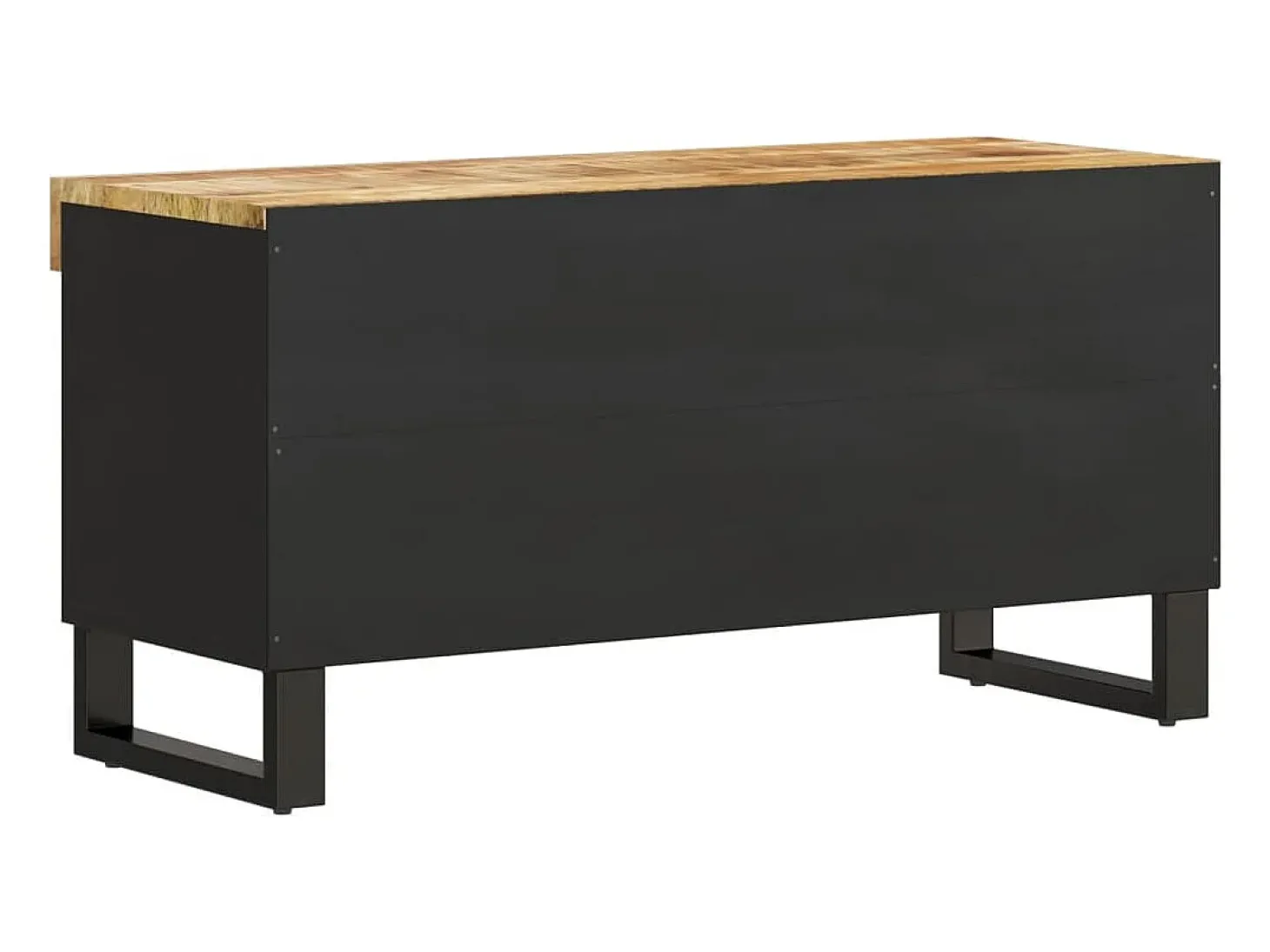 Wyder Mueble de TV madera maciza de mango 85x33x43,5 cm