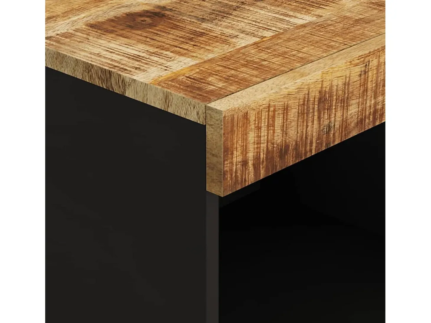 Wyder Mueble de TV madera maciza de mango 85x33x43,5 cm