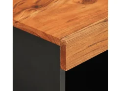 Wyder Mueble de TV madera maciza de acacia 85x33x43,5 cm