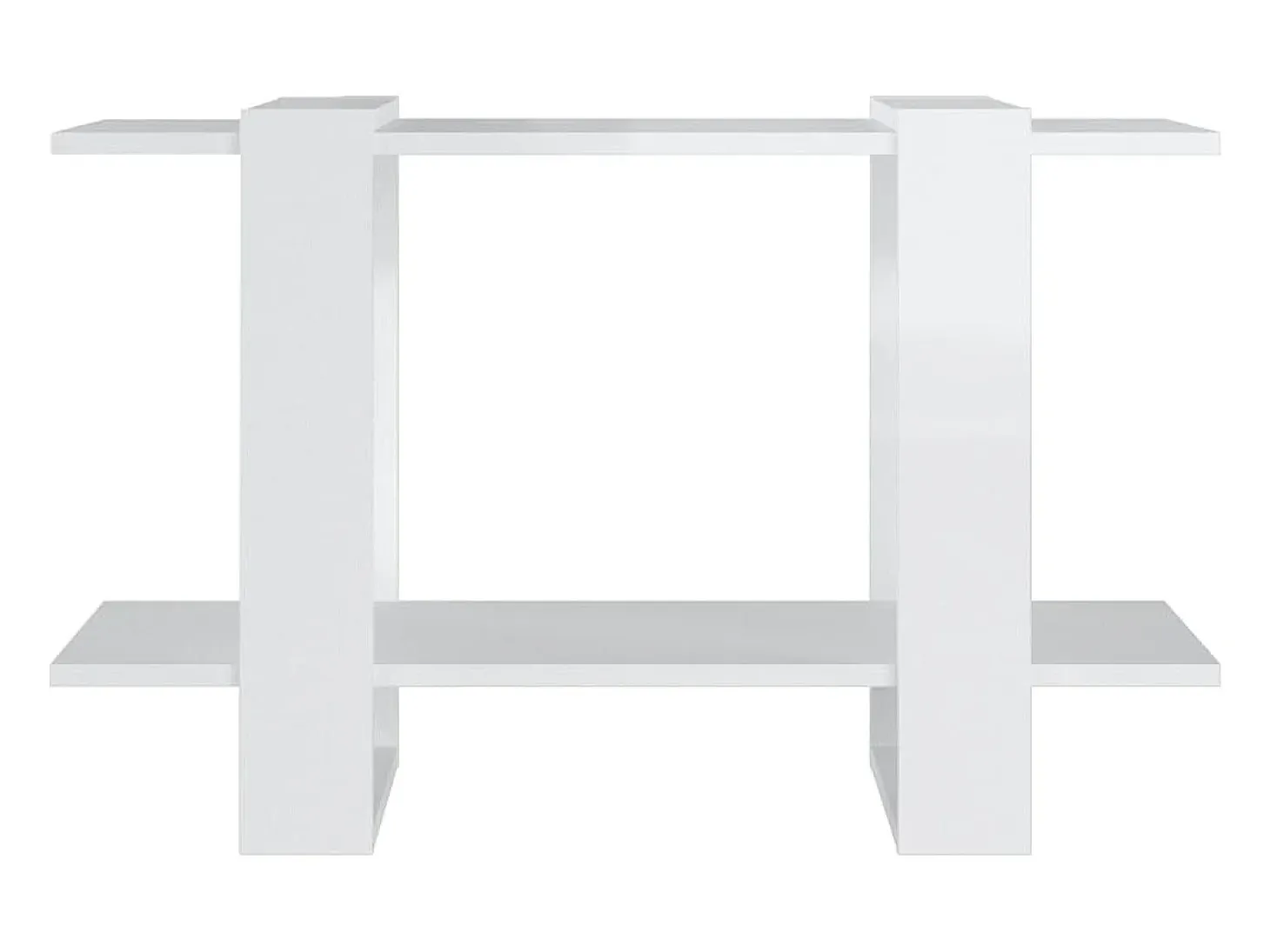Wylorn Estantería/divisor de espacios blanco brillante 80x30x51 cm