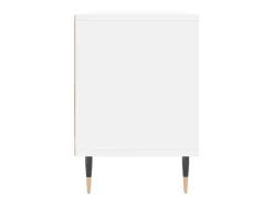 Wyren Mueble de TV madera contrachapada blanco 150x30x44,5 cm