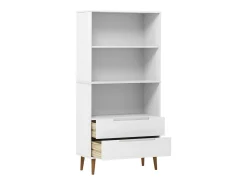 Ximena Luz Librería MOLDE madera maciza de pino blanco 85x35x170,5 cm