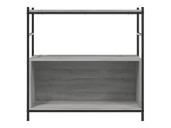 Yasmin Estantería erro y madera ingeniería gris Sonoma 80x30x78,5 cm