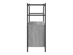 Yasmin Estantería erro y madera ingeniería gris Sonoma 80x30x78,5 cm