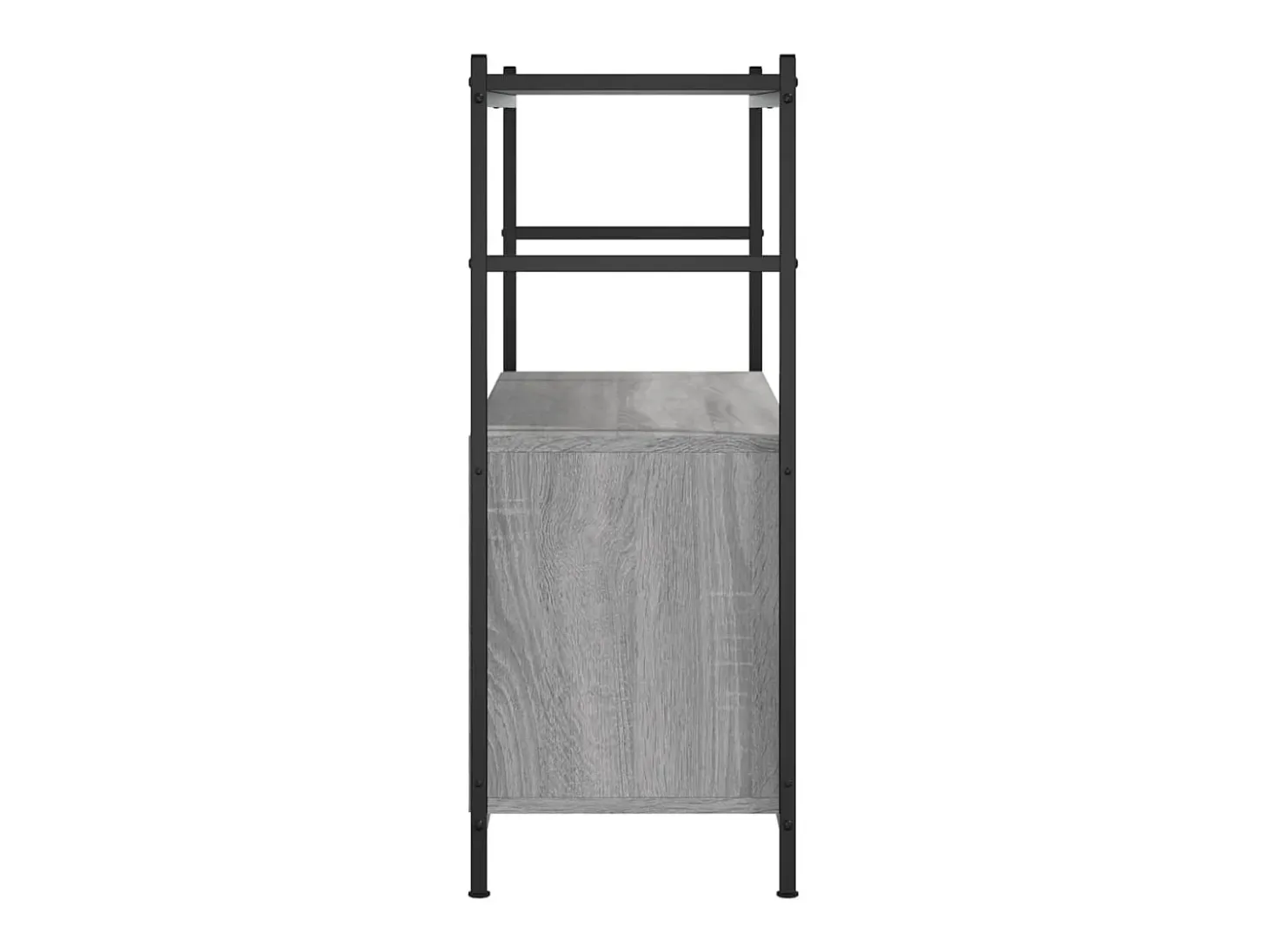 Yasmin Estantería erro y madera ingeniería gris Sonoma 80x30x78,5 cm